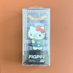 Hello Kitty Collectible Enamel Pin - White with Red Bow